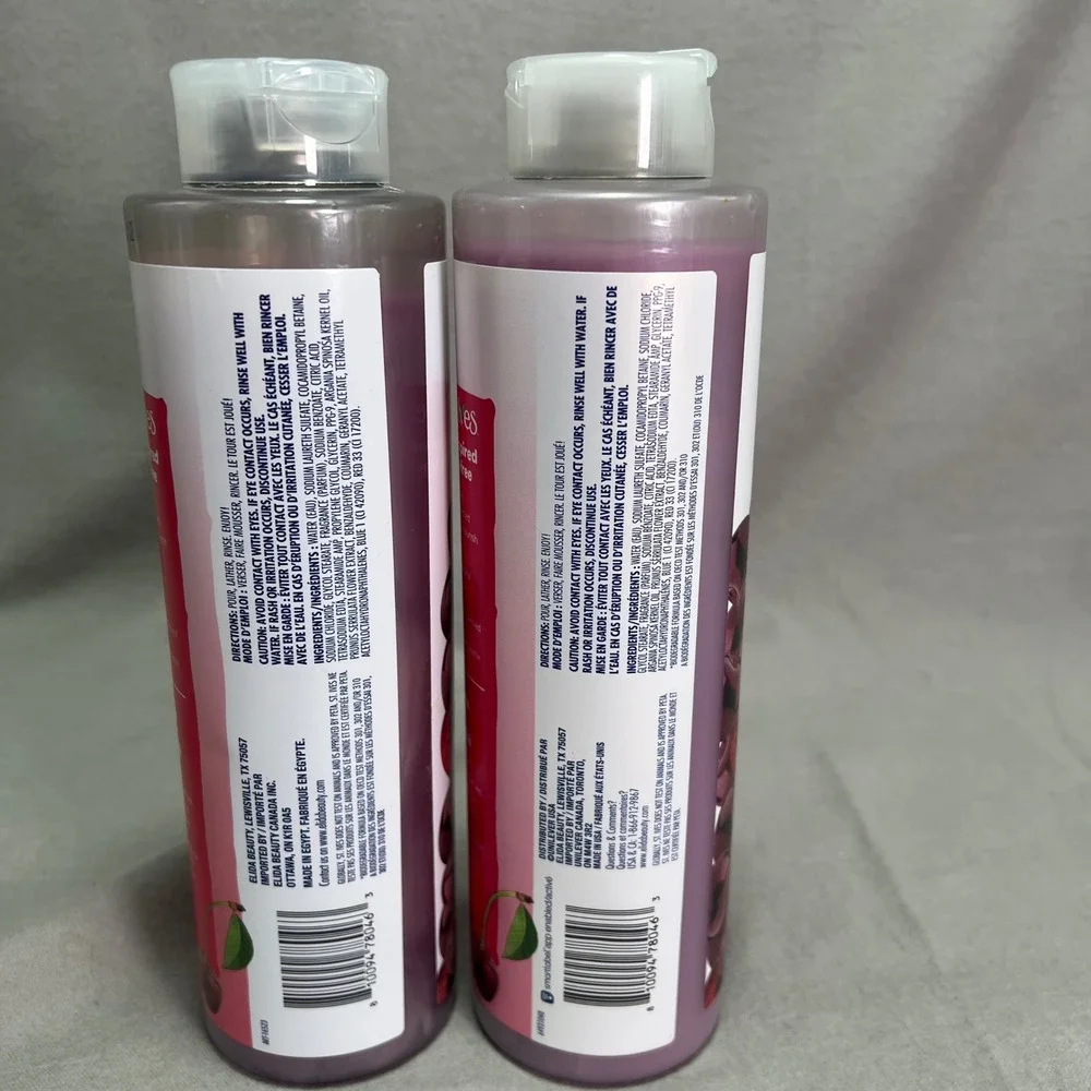 St. Ives Body Wash Dark Cherry Argan Oil Nourishing Skincare‎ 22oz Set of 2